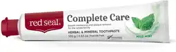 healthylife Red Seal Complete Care Mild Mint Toothpaste 100g offer