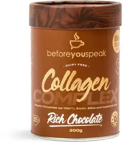 healthylife Beforeyouspeak Collagen Complex - Rich Chocolate 200g offer