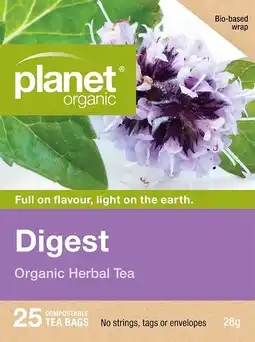 healthylife Planet Organic Digest Tea 25 Tea Bags offer