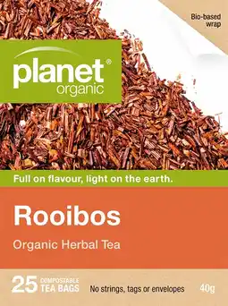 healthylife Planet Organic Organic Rooibos Tea 25 Tea Bags offer