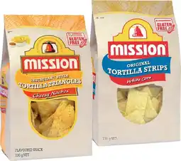 IGA Mission Tortilla Corn Chips 230g Selected Varieties offer