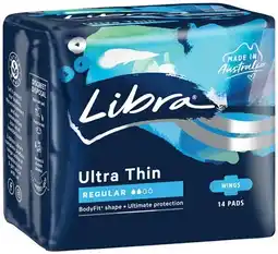 IGA Libra Pads 6-14 Pack or Liners 50 Pack Selected Varieties offer