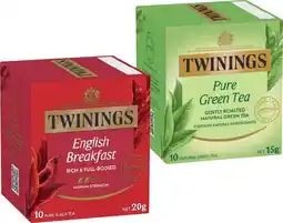 IGA Twinings Tea Bags 10 Pack Selected Varieties offer