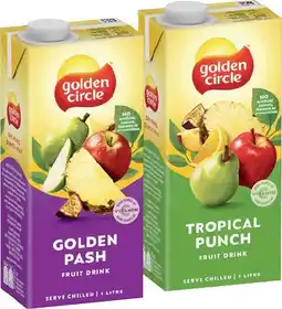 IGA Golden Circle Fruit Drink 1 Litre Selected Varieties offer