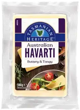 IGA Tasmanian Heritage Cheese 180g Selected Varieties offer