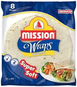 IGA Mission Wraps 6‑8 Pack Selected Varieties offer