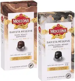 IGA Moccona Barista Reserve Coffee Capsules 10 Pack Selected Varieties offer