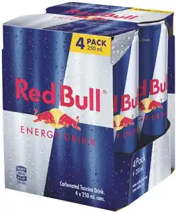 IGA Red Bull Energy Drink 4x250mL Selected Varieties offer