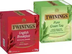 IGA Twinings Tea Bags 10 Pack Selected Varieties offer