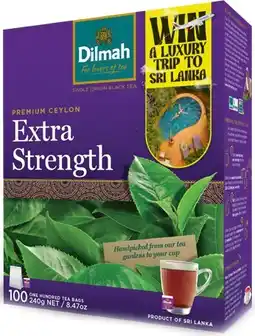 IGA Dilmah Premium Ceylon Extra Strength Tea Bags 100 Pack offer