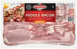 IGA D’Orsogna Premium Middle Bacon 1kg offer