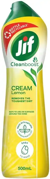 IGA Jif Cream Cleanser 500mL Selected Varieties offer