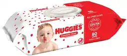 IGA Huggies Essential Clean Fragrance Free Baby Wipes 80 Pack offer