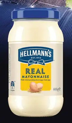 IGA Hellmann’s Mayonnaise 400g or Plant Based Mayo 320g Selected Varieties offer