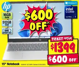 JB Hi-Fi 15" notebook offer