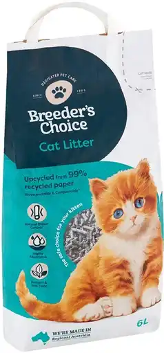 IGA Breeder’s Choice Cat Litter 6 Litre offer