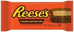 IGA Reese’s Peanut Butter Cups 39-42g or Hershey’s Cookies ‘N’ Cream Bar 40g Selected Varieties offer