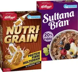 IGA Kellogg’s Nutri‑Grain 290g, Sultana Bran 420g or Original Special K 300g offer