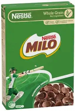 IGA NestlĂ© Milo Cereal 535â620g or Trix Cereal 510g Selected Varieties offer