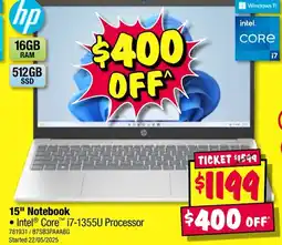 JB Hi-Fi 15" notebook offer