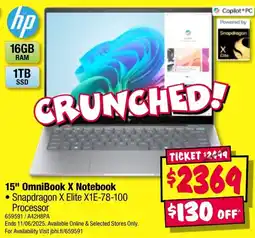 JB Hi-Fi 15" omnibook x notebook offer