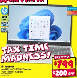 JB Hi-Fi 15" notebook offer