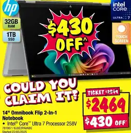 JB Hi-Fi 14" omnibook flip 2-in-1 offer