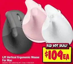 JB Hi-Fi Lift vertical ergonomic mouse for mac offer