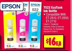 JB Hi-Fi Ecotank ink bottle offer