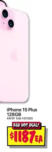 JB Hi-Fi Iphone 15 plus 128gb offer