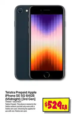JB Hi-Fi Iphone se 5g 64gb offer