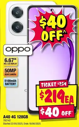 JB Hi-Fi A40 4g 128gb offer