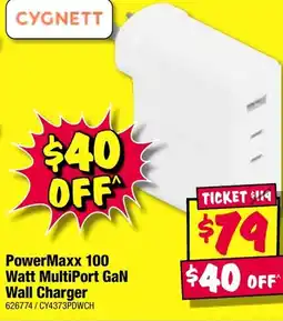 JB Hi-Fi Powermaxx 100 watt multiport gan wall charger offer