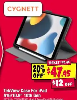 JB Hi-Fi Tekview case for ipad offer