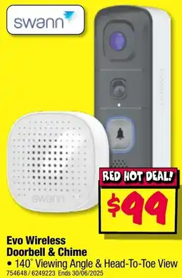 JB Hi-Fi Evo wireless doorbell & chime offer