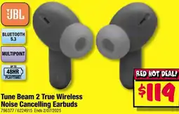 JB Hi-Fi Tune beam 2 true wireless noise cancelling earbuds offer