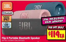 JB Hi-Fi Flip 6 portable bluetooth speaker offer