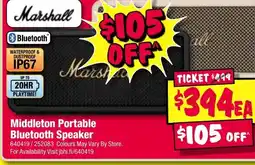 JB Hi-Fi Middleton portable bluetooth speaker offer