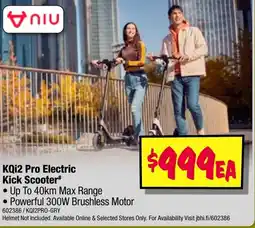 JB Hi-Fi Kqi2 pro electric kick scooter offer