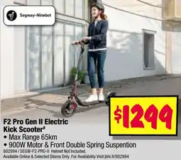 JB Hi-Fi F2 pro gen ii electric kick scooter offer
