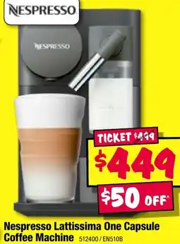 JB Hi-Fi Nespresso lattissima one capsule coffee machine offer