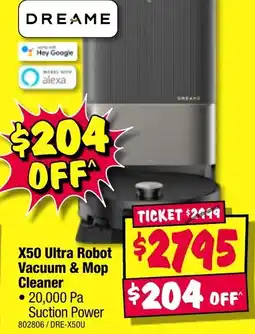 X50 ultra robot vacuum & mop cleaner