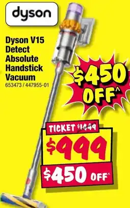 JB Hi-Fi Dyson v15 detect absolute handstick vacuum offer