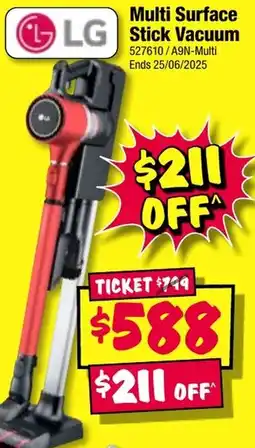 JB Hi-Fi Multi surface stick vacuum offer