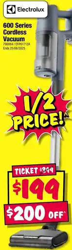 JB Hi-Fi 600 series cordless vacuum offer