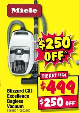 JB Hi-Fi Blizzard cx1 excellence bagless vacuum offer