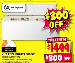 JB Hi-Fi Chest freezer offer