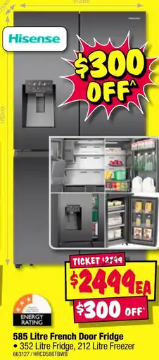 JB Hi-Fi French door fridge offer