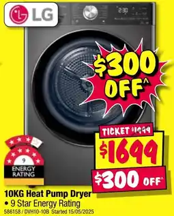 JB Hi-Fi Heat pump dryer offer