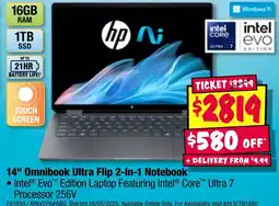 JB Hi-Fi 14" omnibook ultra flip 2-in-1 notebook offer